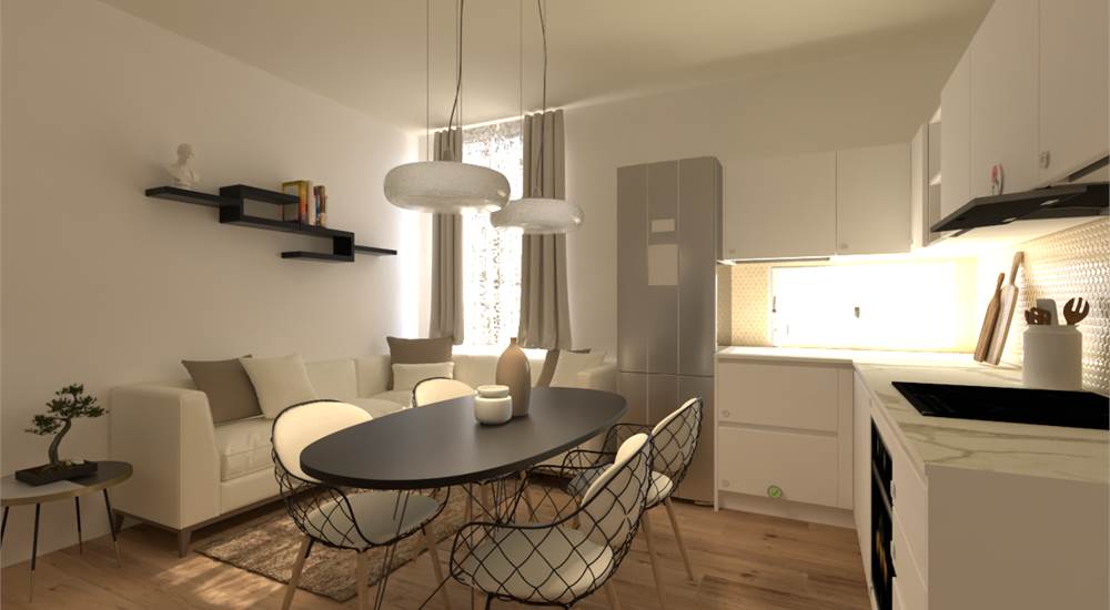 SOGGIORNO CON CUCINA A VISTA