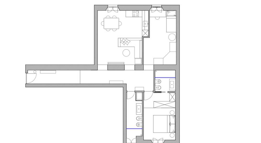 PLANIMETRIA TRILOCALE DOPPI SERVIZI